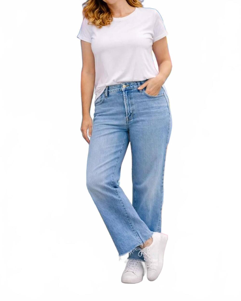 NEW VERVET BY FLYING MONKEY highline daybreak denim jean in poprock